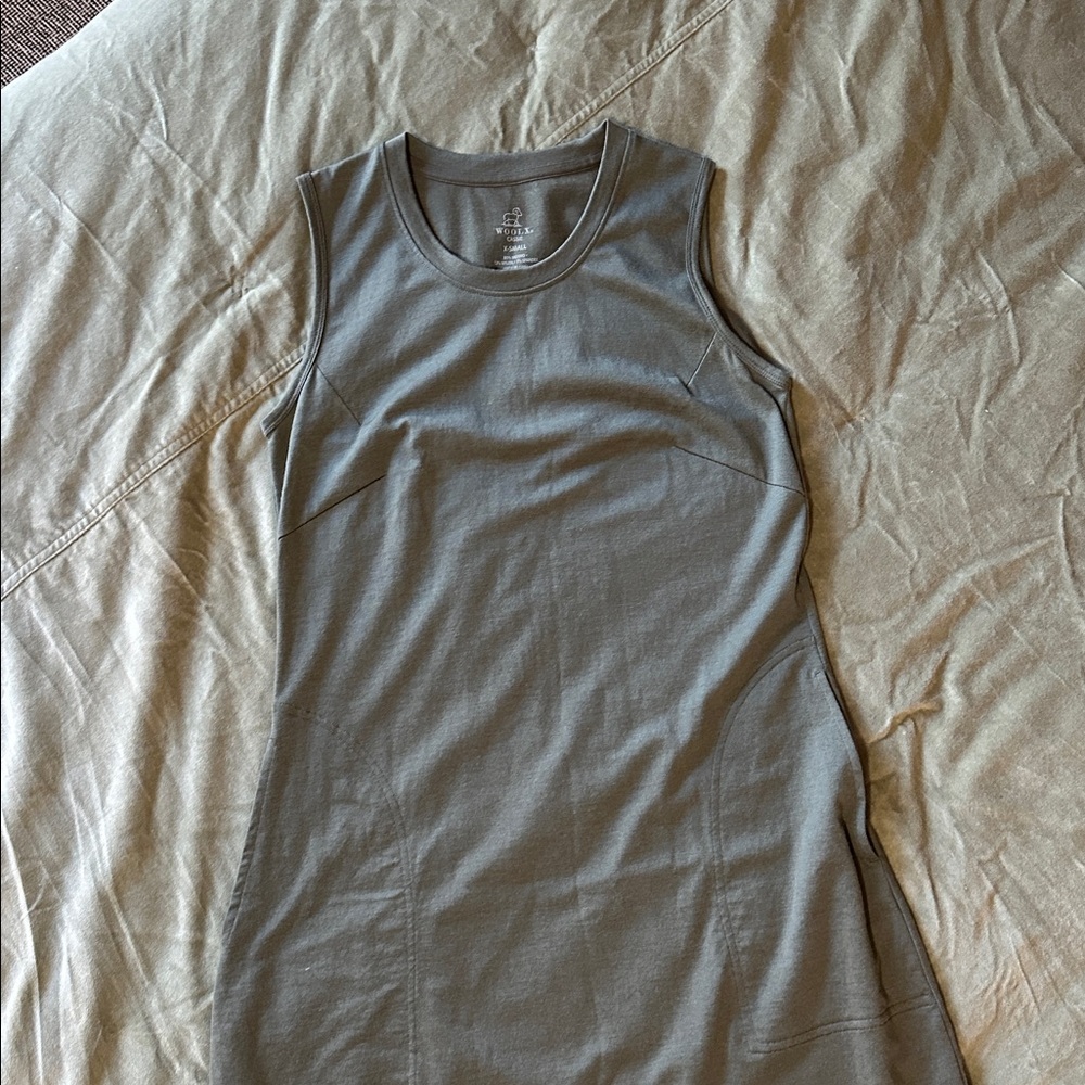 WoolX Cassie dress merino wool tank all seasons midi length size small